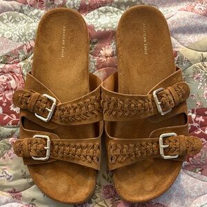 American Eagle Outfitters Women's Brown Braided Sandals Size 11 (lightly worn)